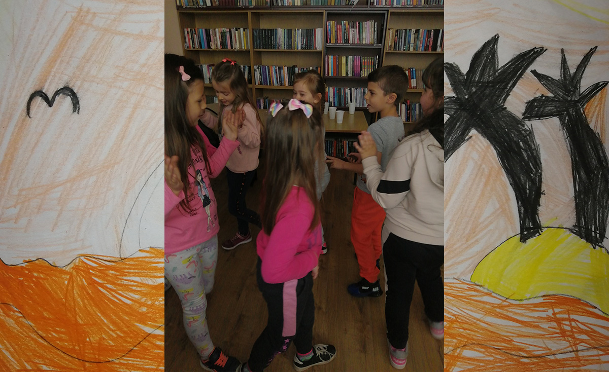 Дружење са предшколцима у огранку библиотеке у Мраморку